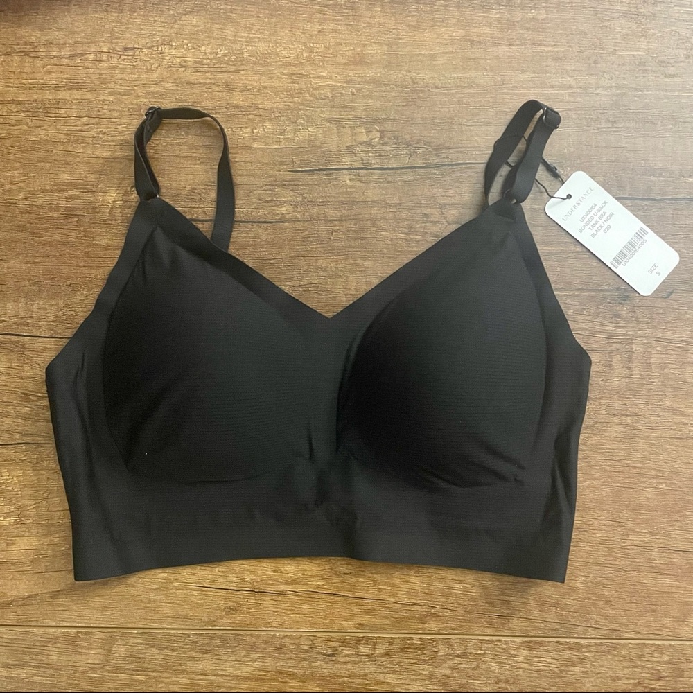 Understance No-Bra BreatheEasy Scoop Back Tank, Black size S / NWT